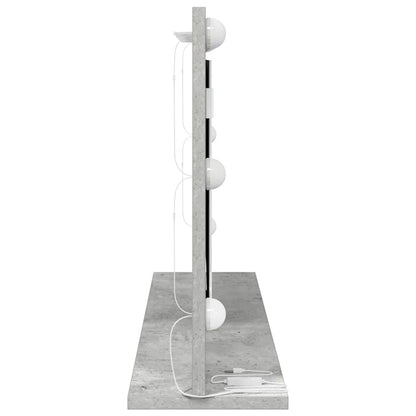Kosmetikspiegel mit Spiegel Beton Grau 80 x 45 x 18 cm