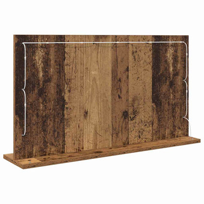 Kosmetikspiegel Altholz 80 x 45 x 18 cm Holzwerkstoff und Glas