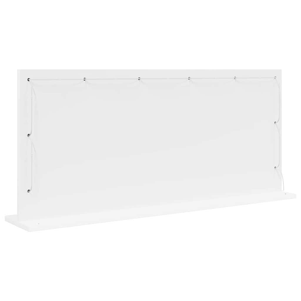 Kosmetikspiegel Weiß 100 x 45 x 18 cm Holzwerkstoff und Glas