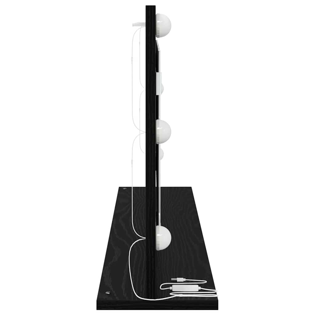 Kosmetikspiegel mit Spiegel Schwarze Eiche 100 x 45 x 18 cm