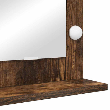 Kosmetikspiegel mit Spiegel Geräucherte Eiche 100 x 45 x 18 cm