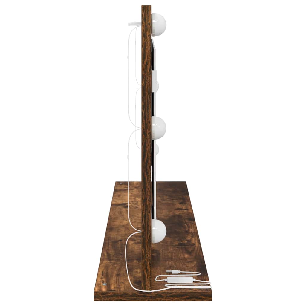 Kosmetikspiegel mit Spiegel Geräucherte Eiche 100 x 45 x 18 cm