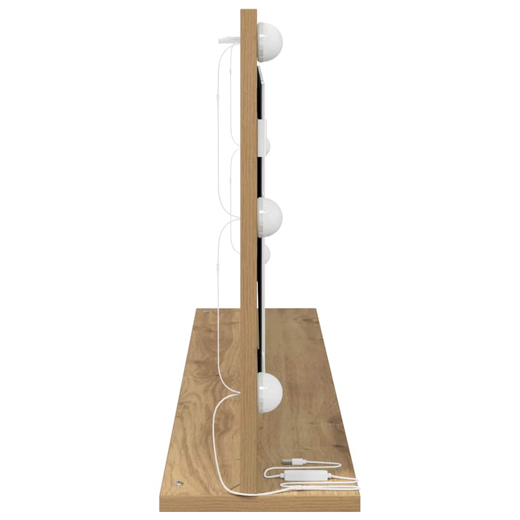 Kosmetikspiegel mit Spiegel Artisan Eiche 100 x 45 x 18 cm