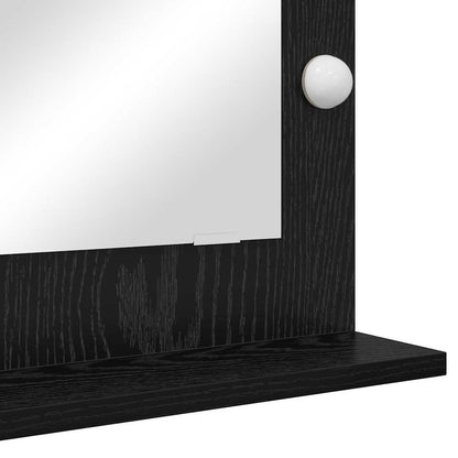 Kosmetikspiegel mit Spiegel Schwarze Eiche 70 x 50 x 18 cm