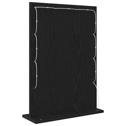 Kosmetikspiegel mit Spiegel Schwarze Eiche 70 x 50 x 18 cm