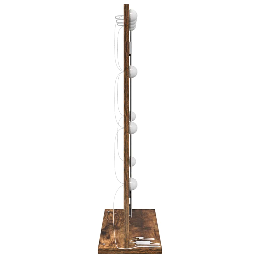 Kosmetikspiegel mit Spiegel Geräucherte Eiche 70 x 50 x 18 cm