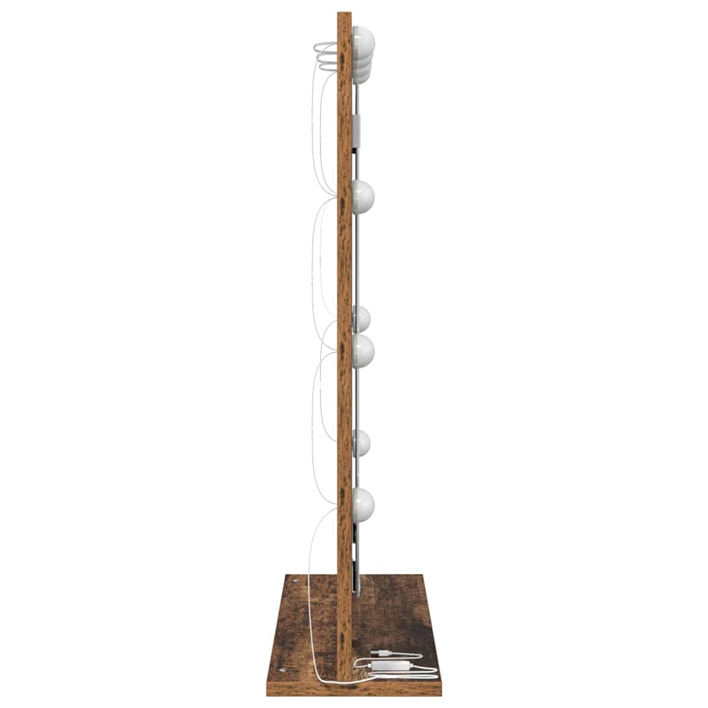 Kosmetikspiegel Altholz 70 x 50 x 18 cm Holzwerkstoff und Glas