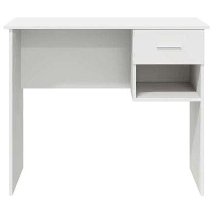 Schreibtisch mit Regal Weiß 90 x 49,5 x 75 cm Holzwerkstoff