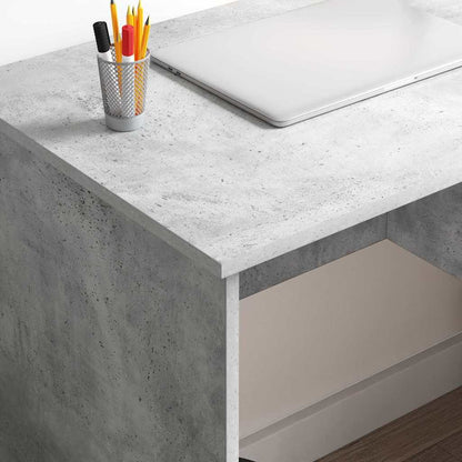 Schreibtisch Betongrau 90 x 49,5 x 75 cm Holzwerkstoff