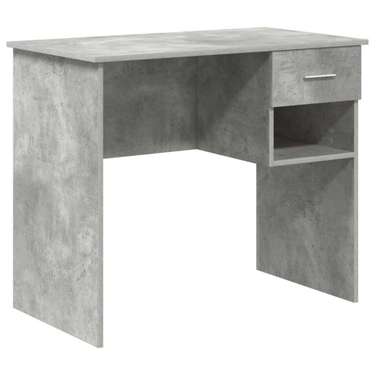 Schreibtisch Betongrau 90 x 49,5 x 75 cm Holzwerkstoff