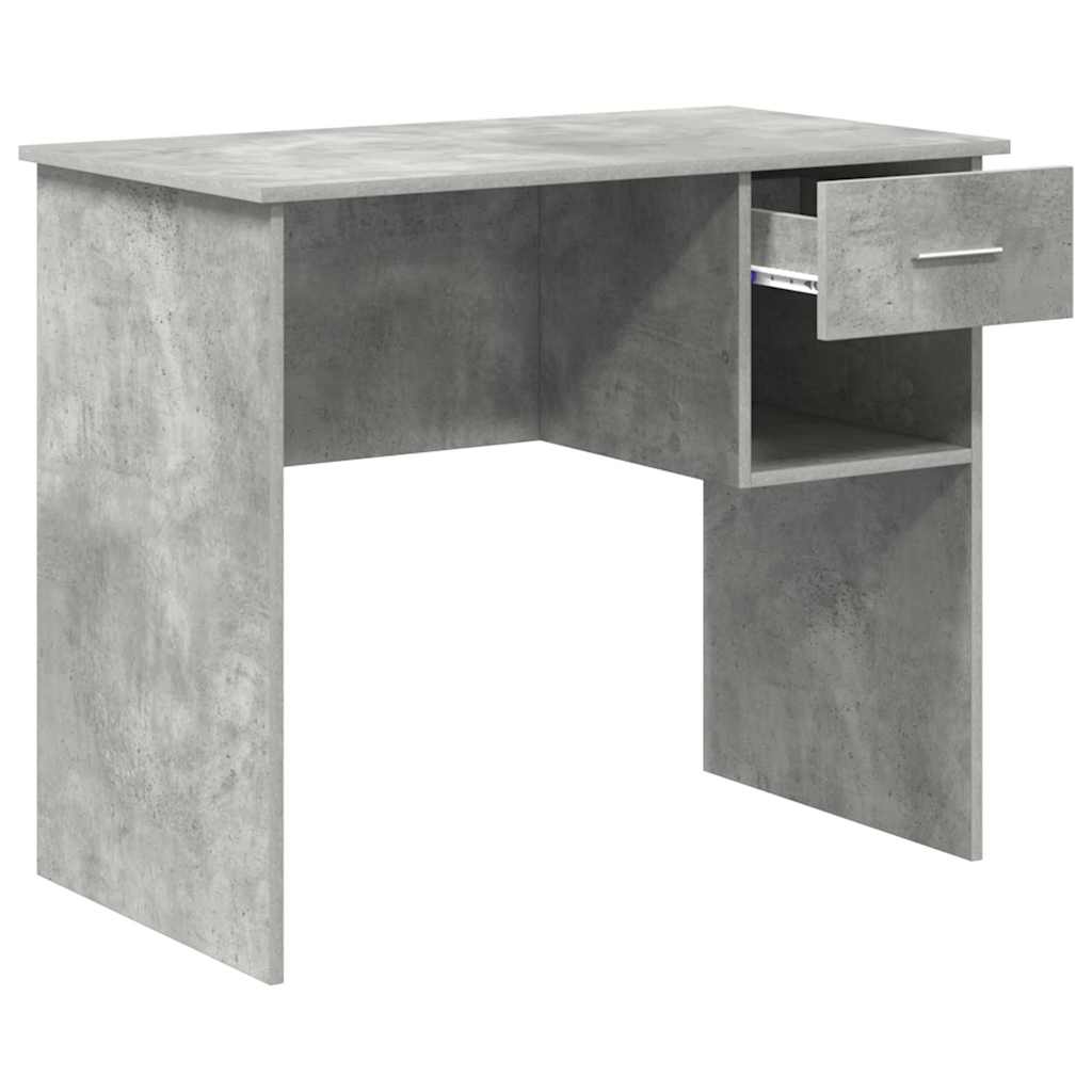 Schreibtisch Betongrau 90 x 49,5 x 75 cm Holzwerkstoff