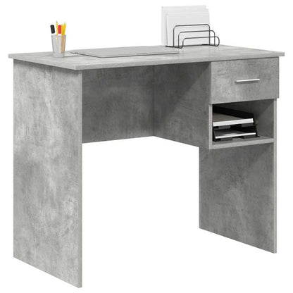 Schreibtisch Betongrau 90 x 49,5 x 75 cm Holzwerkstoff