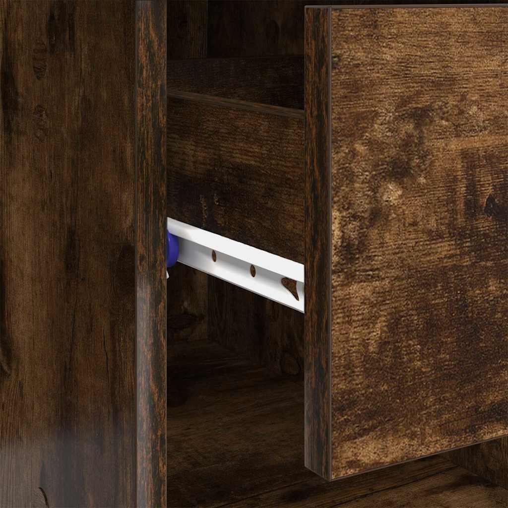Schreibtisch Räuchereiche 90 x 49,5 x 75 cm Holzwerkstoff