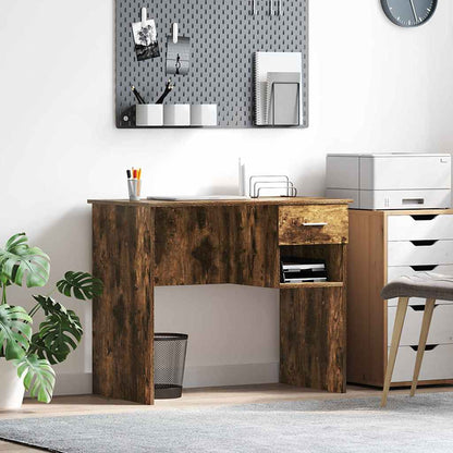 Schreibtisch Räuchereiche 90 x 49,5 x 75 cm Holzwerkstoff