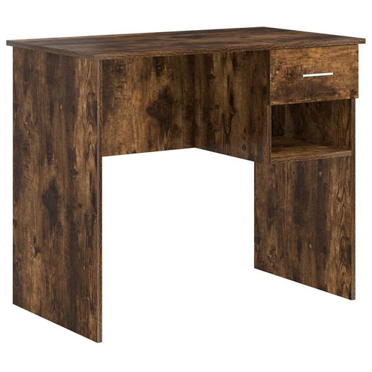 Schreibtisch Räuchereiche 90 x 49,5 x 75 cm Holzwerkstoff