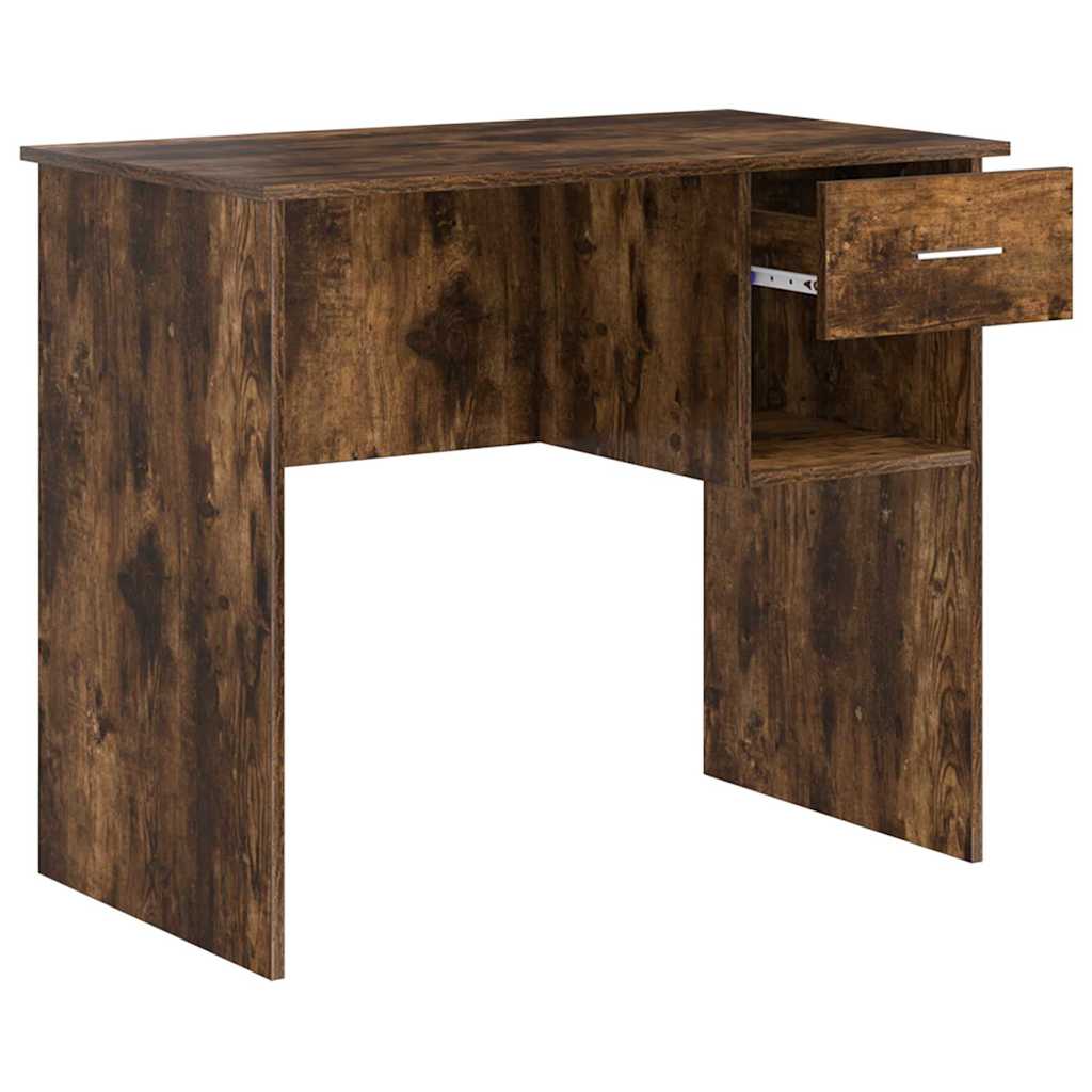 Schreibtisch Räuchereiche 90 x 49,5 x 75 cm Holzwerkstoff