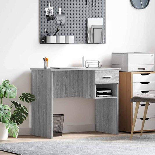 Schreibtisch Grau Sonoma 90 x 49,5 x 75 cm Holzwerkstoff