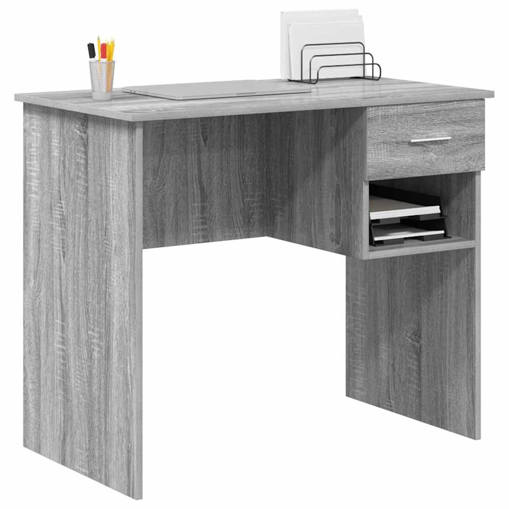 Schreibtisch Grau Sonoma 90 x 49,5 x 75 cm Holzwerkstoff
