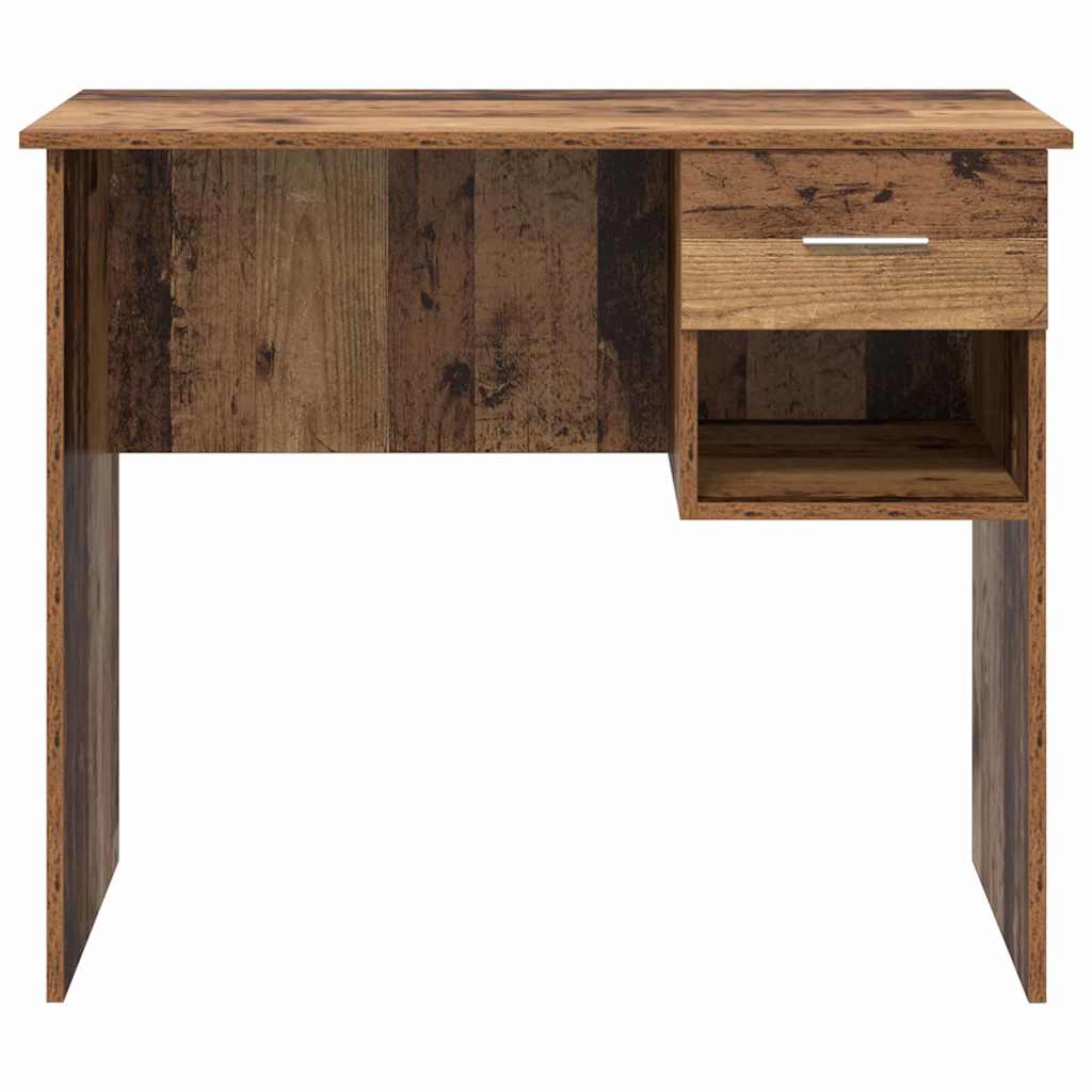 Schreibtisch mit Regal Altholz 90 x 49,5 x 75 cm Holzwerkstoff