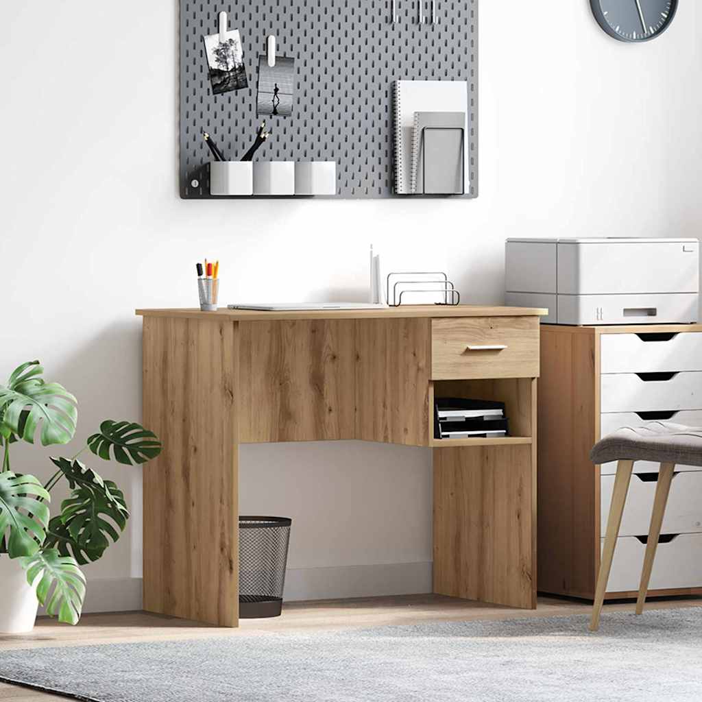 Schreibtisch Artisan-Eiche 90 x 49,5 x 75 cm Holzwerkstoff