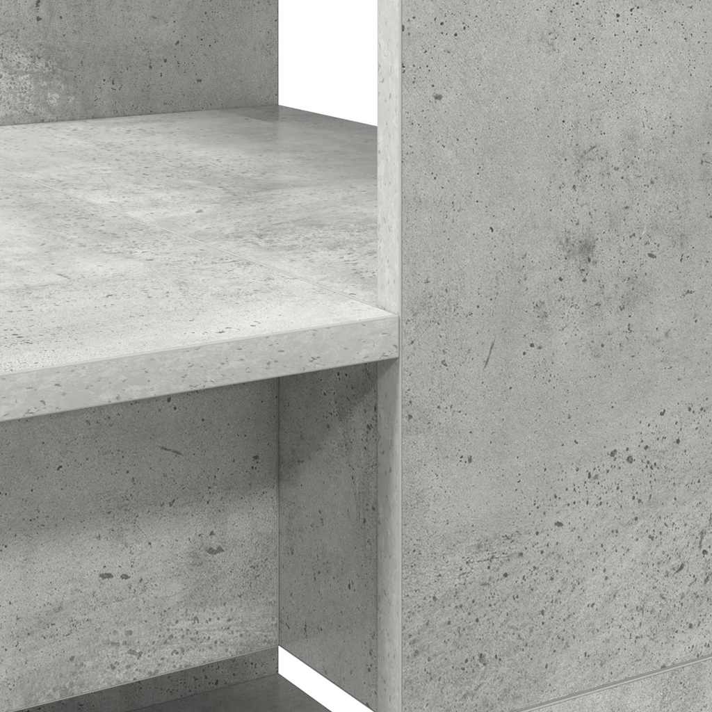 Schreibtisch Betongrau 113 x 54 x 120 cm Holzwerkstoff