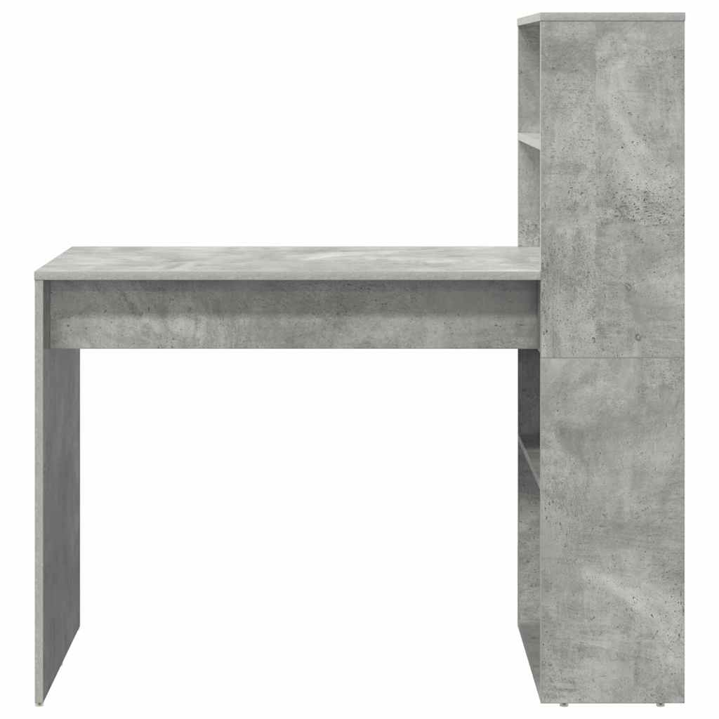Schreibtisch Betongrau 113 x 54 x 120 cm Holzwerkstoff