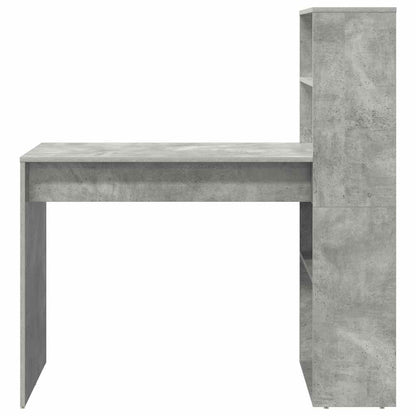 Schreibtisch Betongrau 113 x 54 x 120 cm Holzwerkstoff
