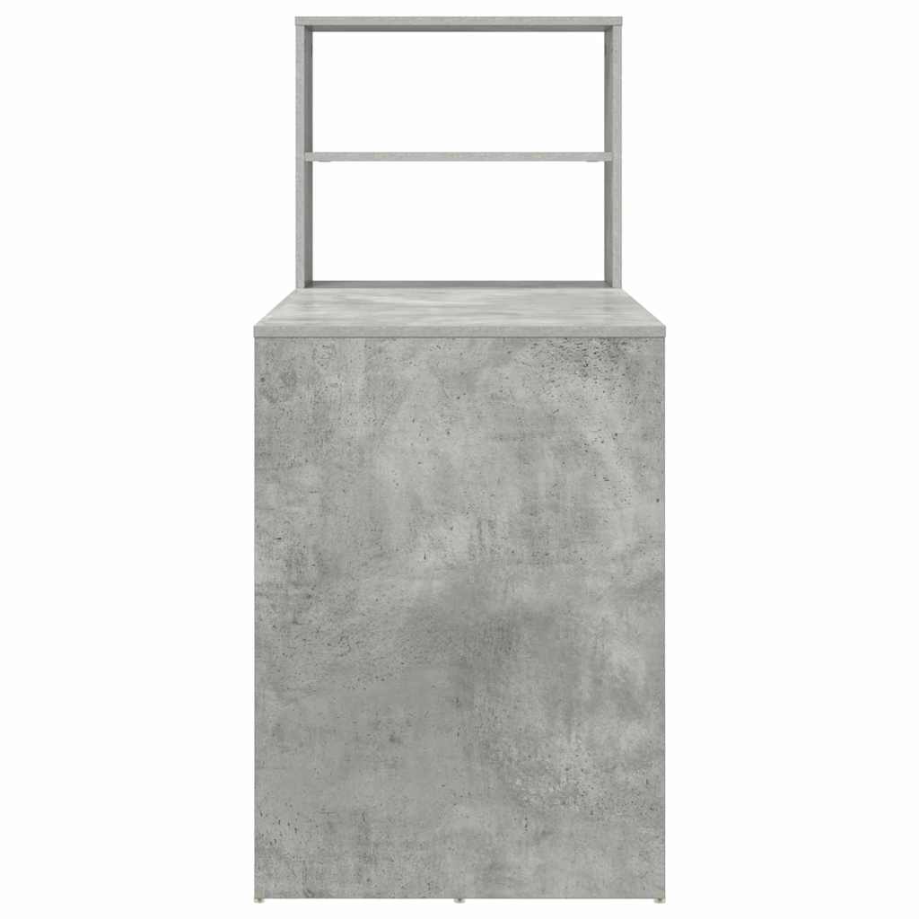 Schreibtisch Betongrau 113 x 54 x 120 cm Holzwerkstoff