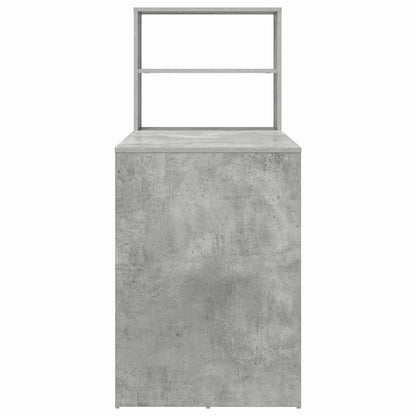 Schreibtisch Betongrau 113 x 54 x 120 cm Holzwerkstoff