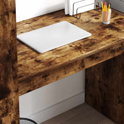 Schreibtisch Räuchereiche 113 x 54 x 120 cm Holzwerkstoff