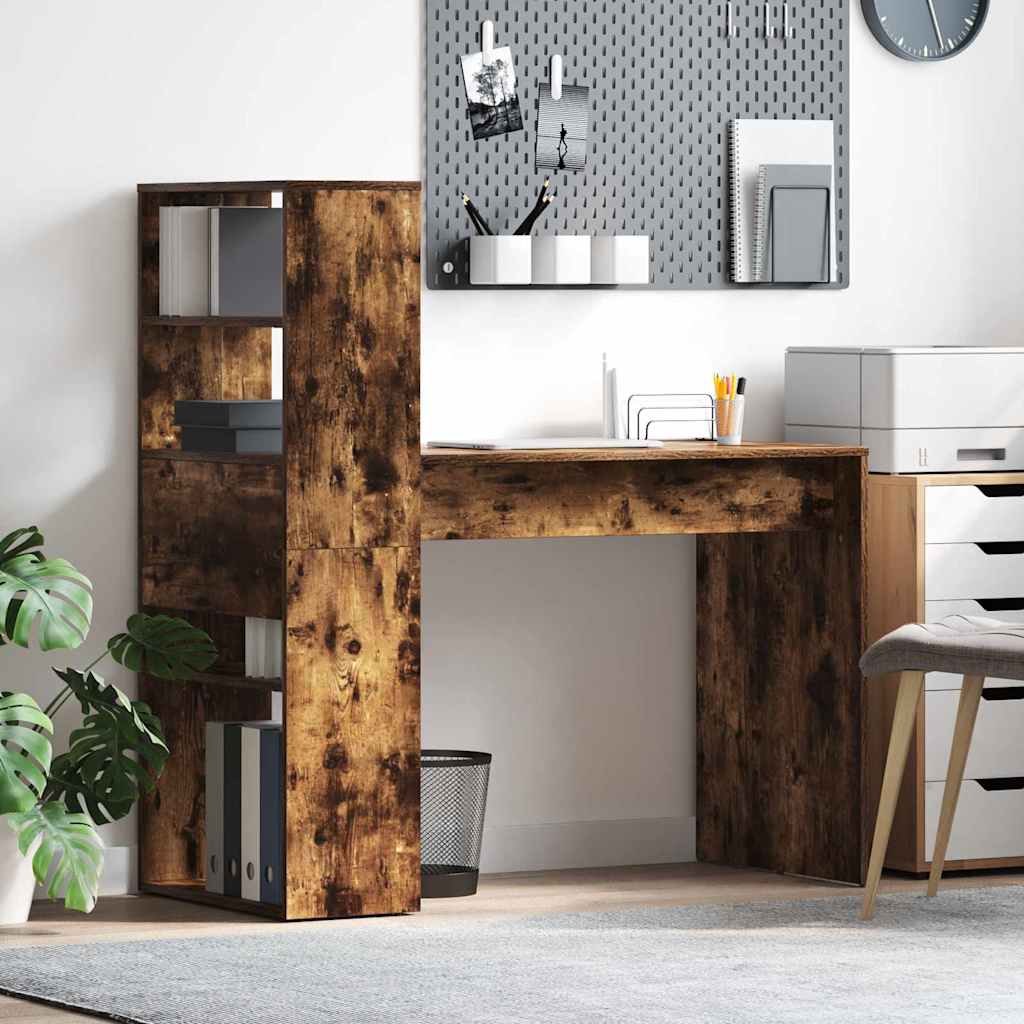 Schreibtisch Räuchereiche 113 x 54 x 120 cm Holzwerkstoff