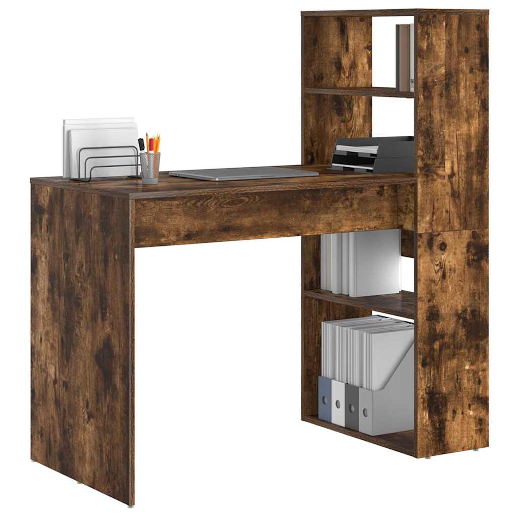 Schreibtisch Räuchereiche 113 x 54 x 120 cm Holzwerkstoff