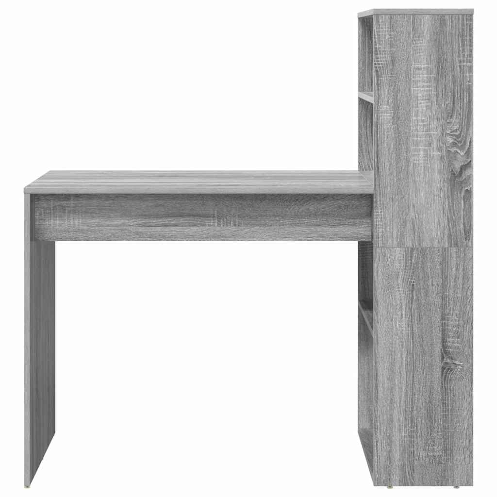 Schreibtisch Grau Sonoma 113 x 54 x 120 cm Holzwerkstoff