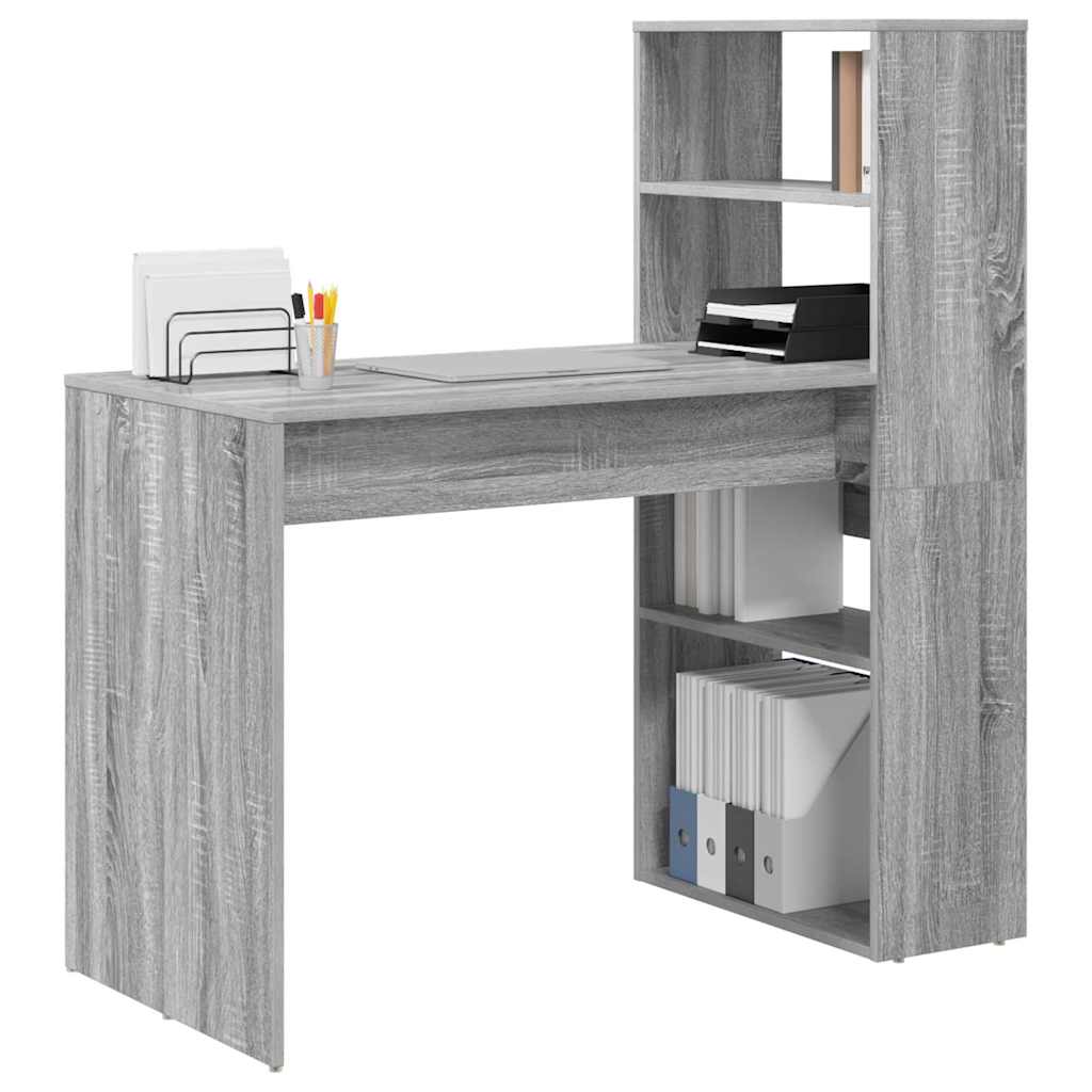 Schreibtisch Grau Sonoma 113 x 54 x 120 cm Holzwerkstoff