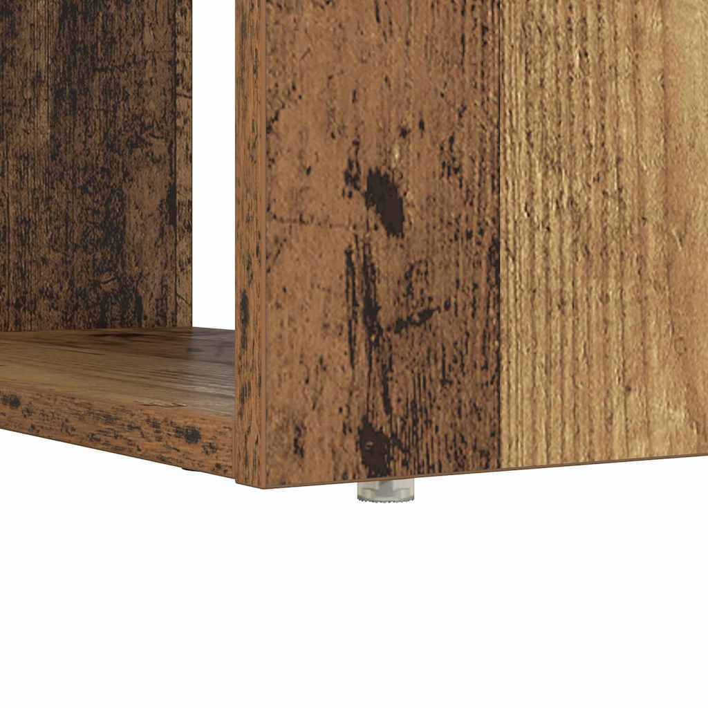 Schreibtisch mit Regal Altholz 113 x 54 x 120 cm Holzwerkstoff