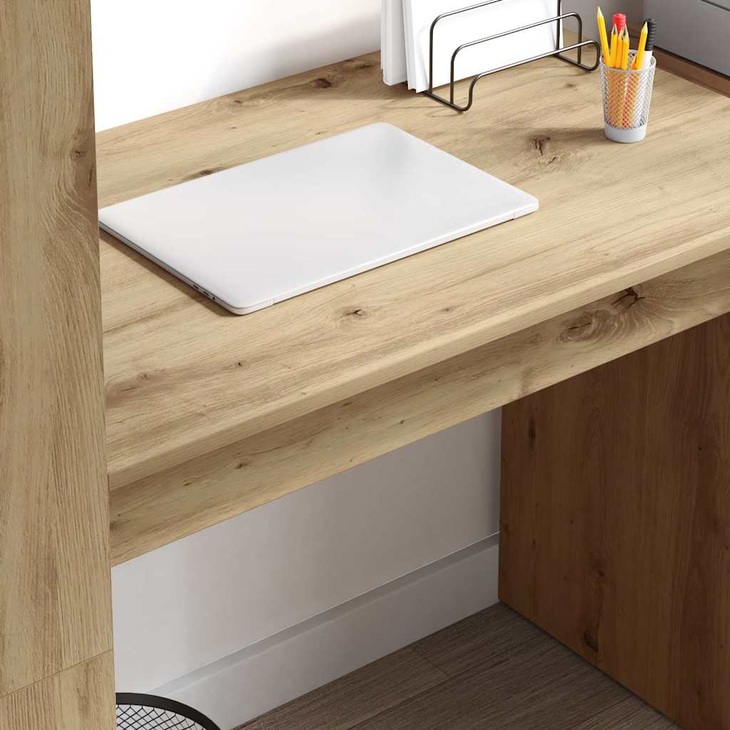Schreibtisch Artisan-Eiche 113 x 54 x 120 cm Holzwerkstoff