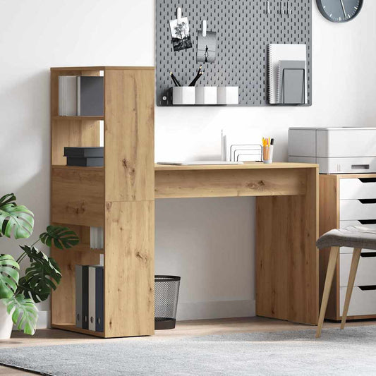 Schreibtisch Eiche handwerklich 113 x 54 x 120 cm Holzwerkstoff