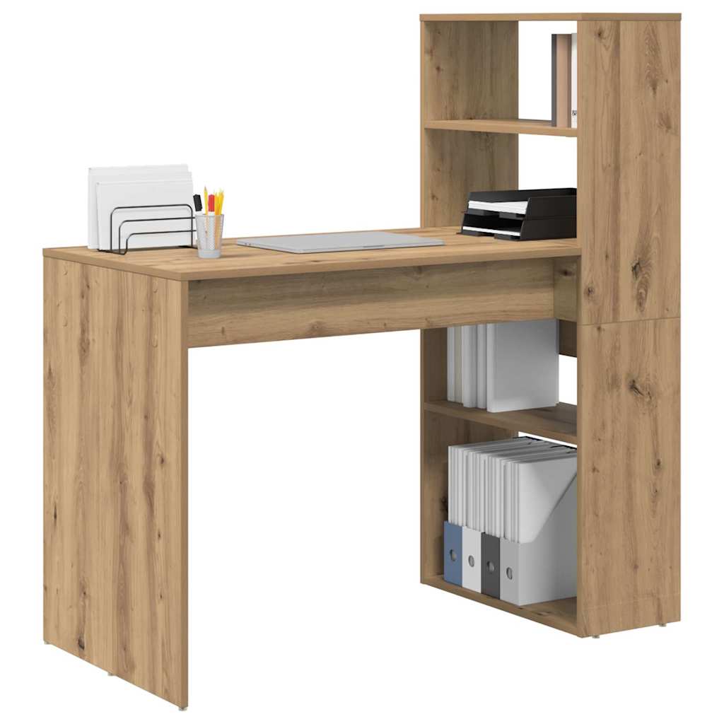 Schreibtisch Eiche handwerklich 113 x 54 x 120 cm Holzwerkstoff