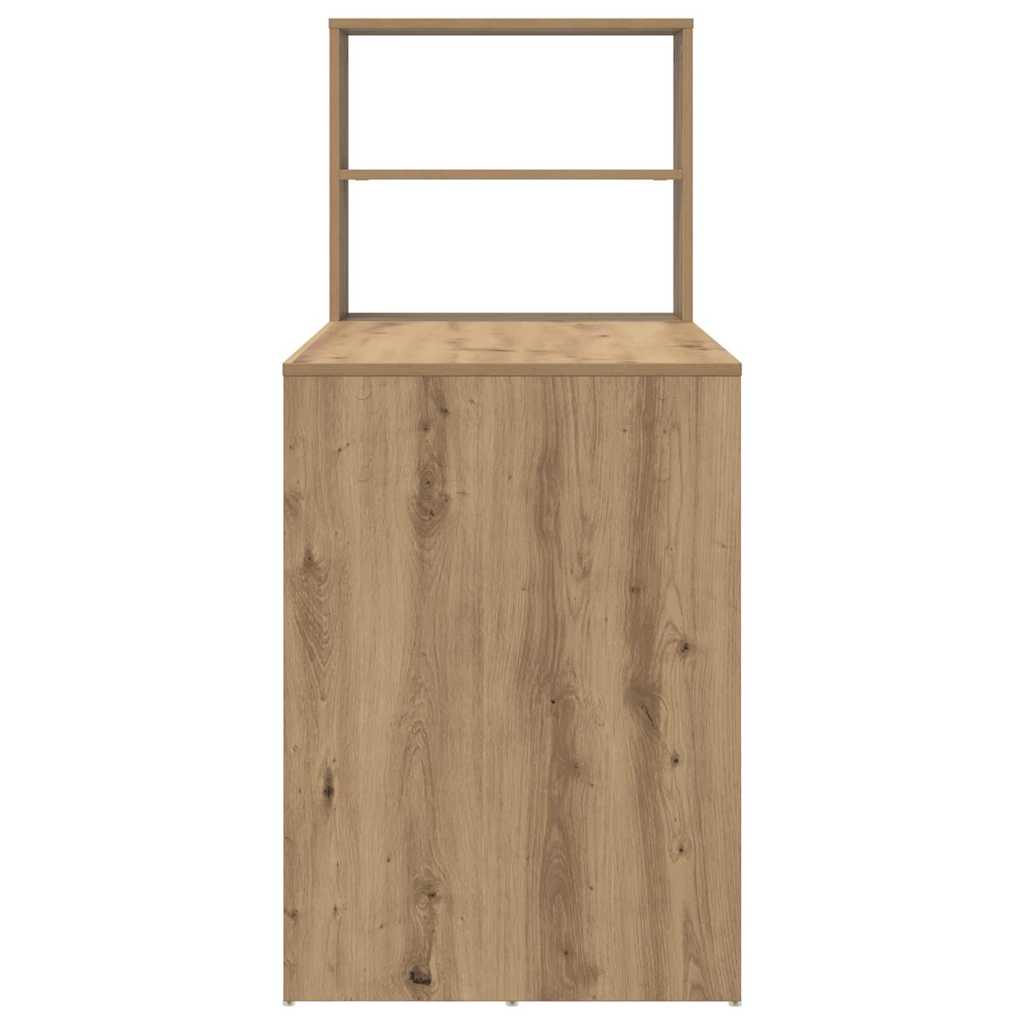 Schreibtisch Eiche handwerklich 113 x 54 x 120 cm Holzwerkstoff