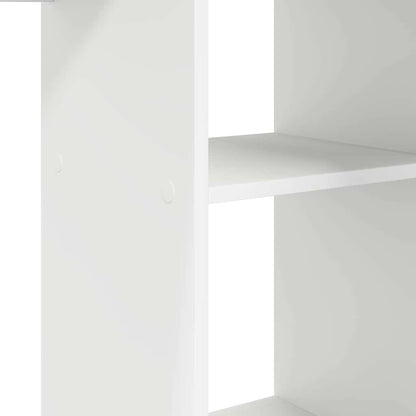 Schreibtisch mit Regal Weiß 142 x 102 x 73 cm Holzwerkstoff