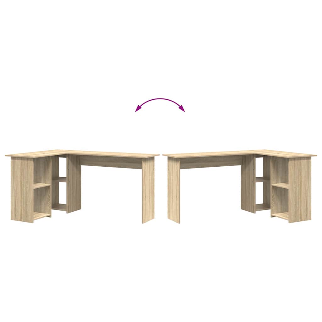 Schreibtisch Sonoma Eiche 142 x 102 x 73 cm Holzwerkstoff