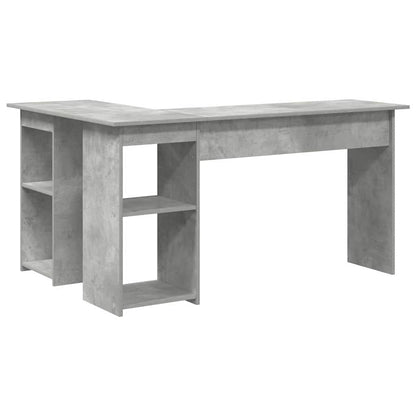 Schreibtisch Betongrau 142 x 102 x 73 cm Holzwerkstoff