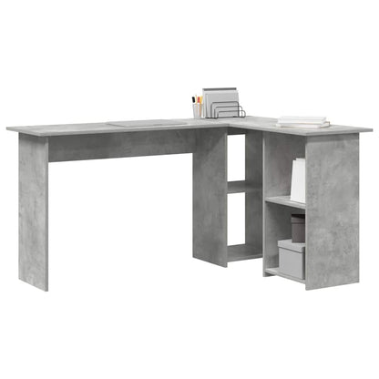 Schreibtisch Betongrau 142 x 102 x 73 cm Holzwerkstoff