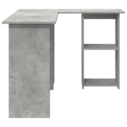 Schreibtisch Betongrau 142 x 102 x 73 cm Holzwerkstoff
