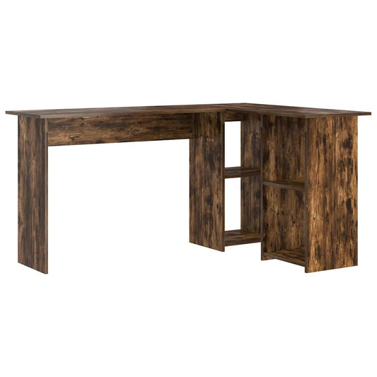 Schreibtisch Räuchereiche 142 x 102 x 73 cm Holzwerkstoff