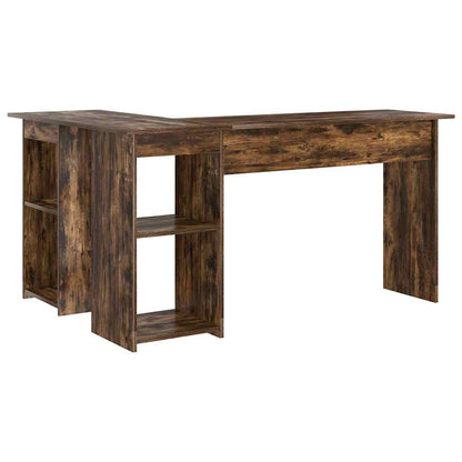 Schreibtisch Räuchereiche 142 x 102 x 73 cm Holzwerkstoff