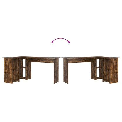 Schreibtisch Räuchereiche 142 x 102 x 73 cm Holzwerkstoff