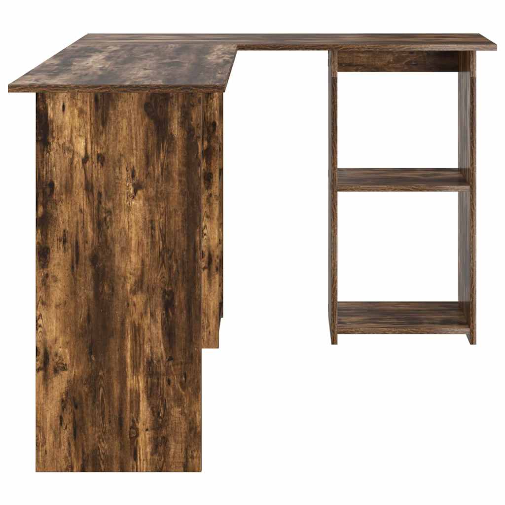 Schreibtisch Räuchereiche 142 x 102 x 73 cm Holzwerkstoff