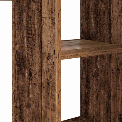 Schreibtisch mit Regal Altholz 142 x 102 x 73 cm Holzwerkstoff