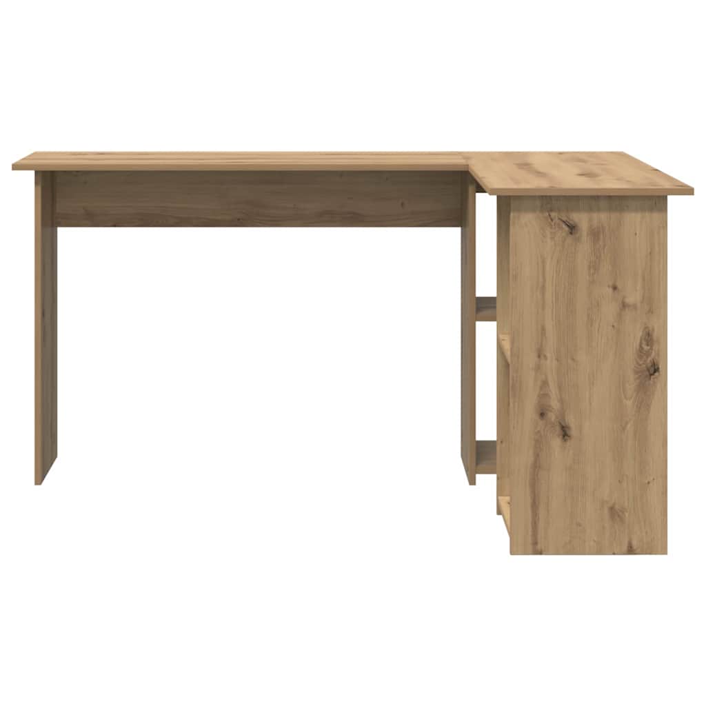 Schreibtisch Eiche handwerklich 142 x 102 x 73 cm Holzwerkstoff